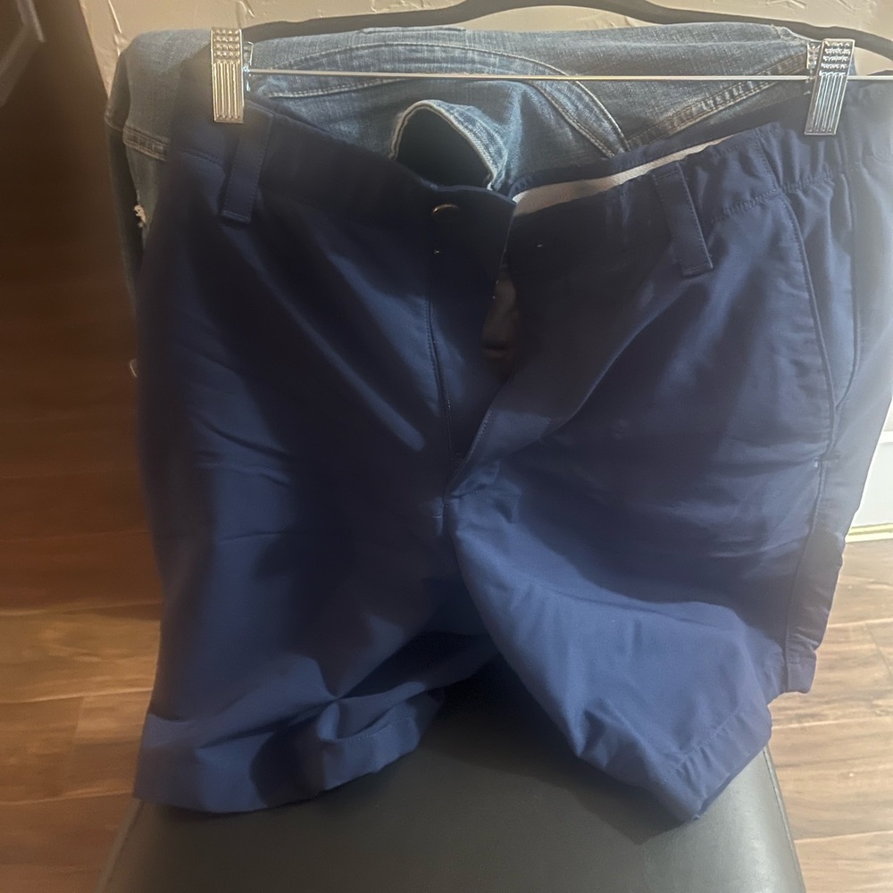 Under Armour Blue‎ Flat Front Performance Shorts